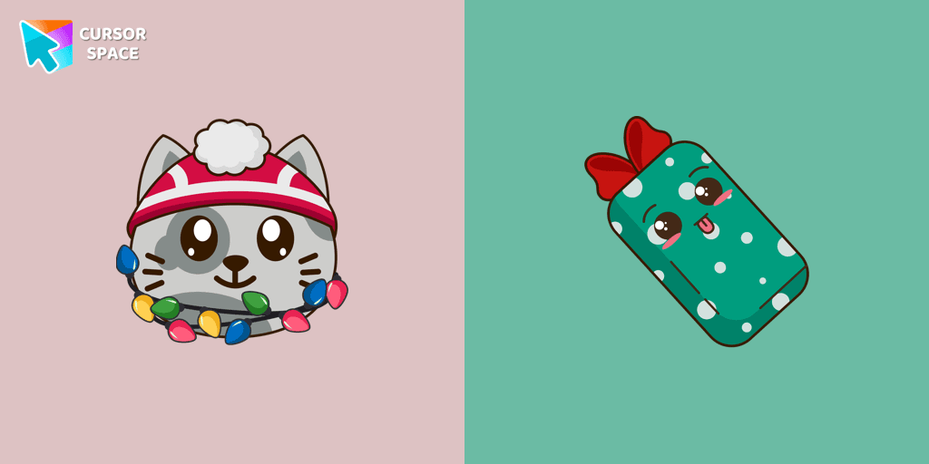 Christmas Cat cursor cursor pack