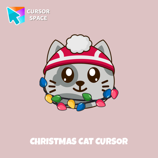 Christmas Cat cursor arrow cursor