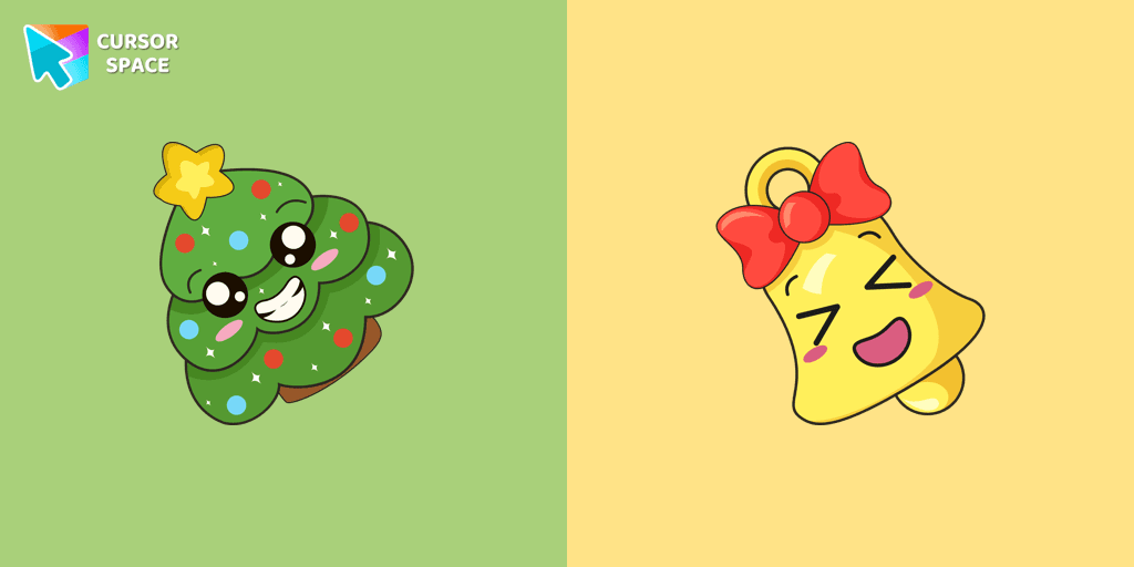 Christmas Tree and Bell cursor