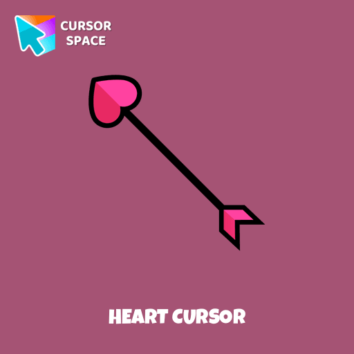 Heart cursor arrow cursor