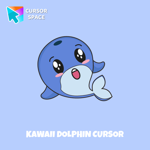Kawaii Dolphin cursor pointer cursor