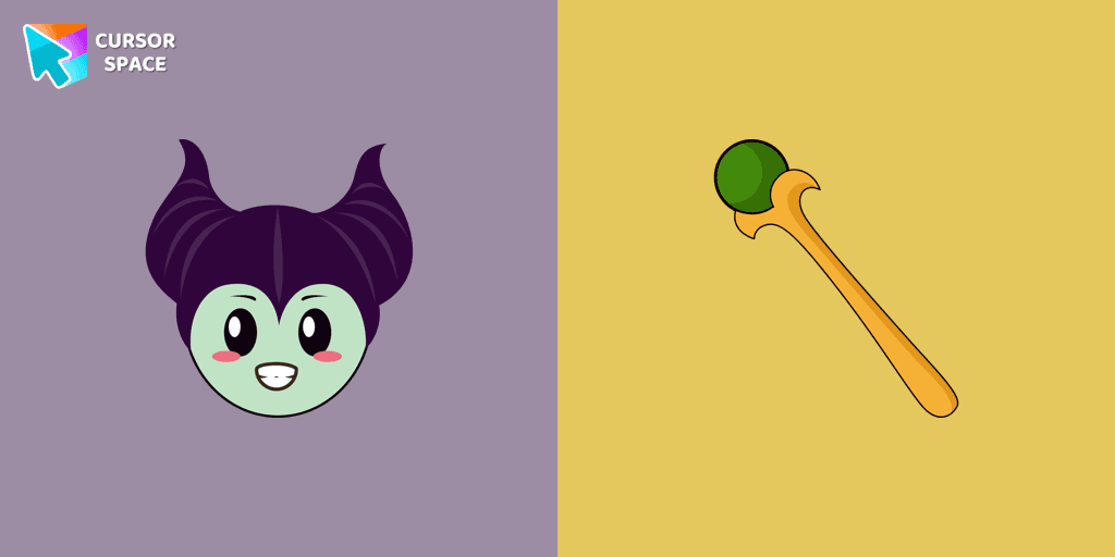 Kawaii Maleficent cursor