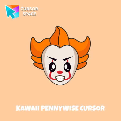 Kawaii Pennywise cursor arrow cursor