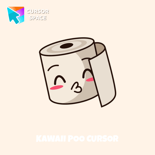Kawaii Poo cursor pointer cursor