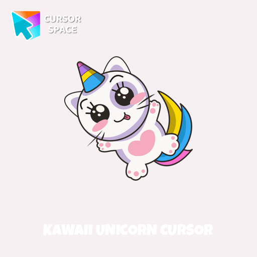 Kawaii Unicorn cursor arrow cursor