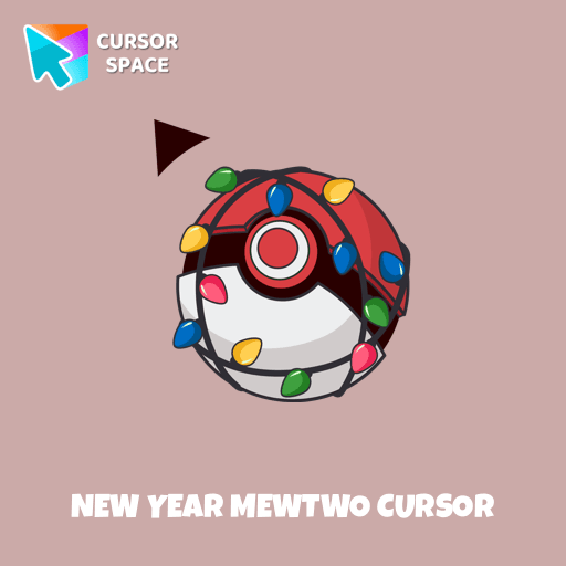 New Year Mewtwo cursor pointer cursor
