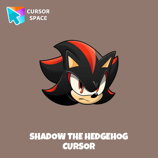 Shadow the Hedgehog cursor arrow cursor