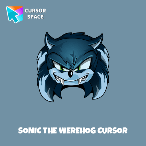 Sonic the Werehog cursor arrow cursor