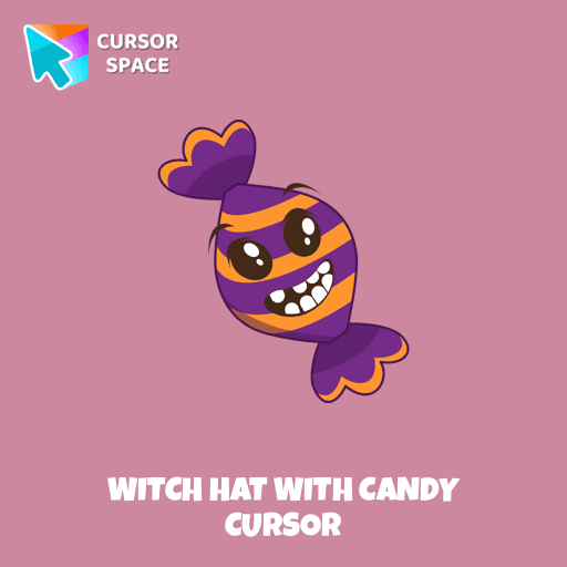 Witch Hat with Candy cursor pointer cursor