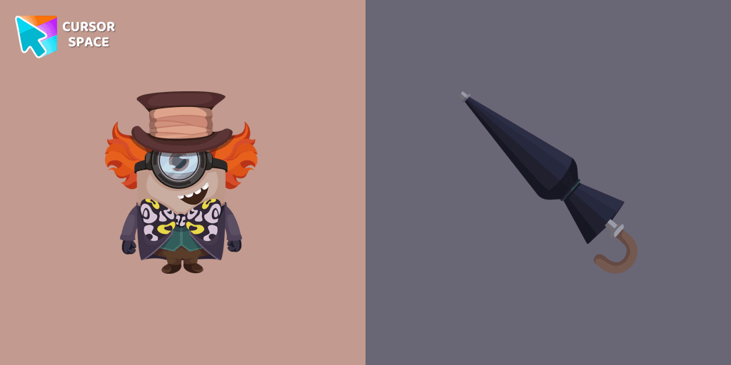 Minion The Mad Hatter Character cursor